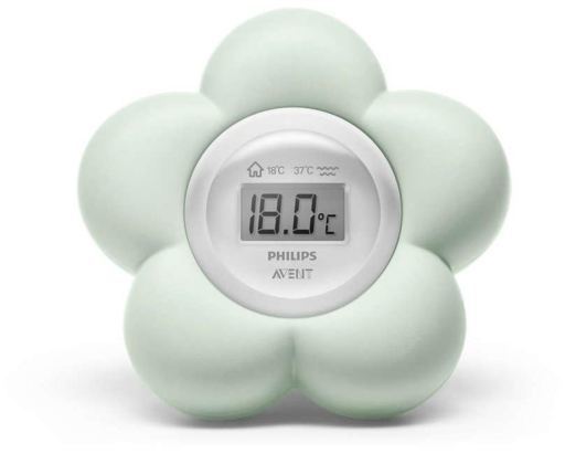 Avent Term&oacute;metro de Ba&ntilde;o y Dormitorio Verde Neutro