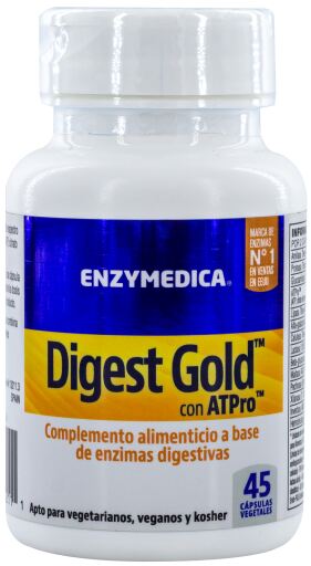 Enzymedica Digest Gold con Atpro 45 C&aacute;psulas Vegetales