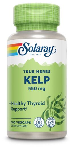 Solaray Kelp 550 mg 100 Vegan C&aacute;psulas