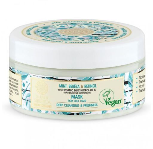Natura Siberica Super Mascarilla Limpieza y Frescura para Cabello Graso 300 ml