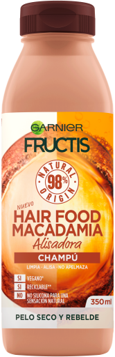 Fructis Fructis Hair Food Macadamia Champ&uacute; Alisador 350 ml