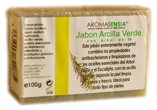 Aromasensia Jab&oacute;n Arcilla Verde con &Aacute;rbol de Te 100 gr