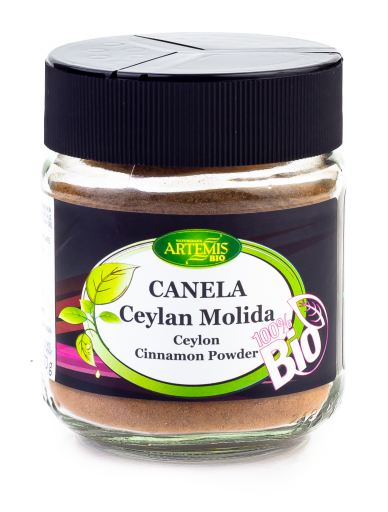 Artemis Bio Large jar Ground Ceylon Cinnamon Eco 70 gr
