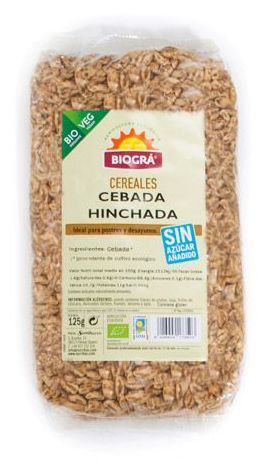 Biogra Cebada hinchada sin az&uacute;car y sin miel 125g