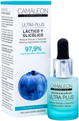 Camaleon Cosmetics Serum &Aacute;cido L&aacute;ctico y Glic&oacute;lico Ultra Plus 15 ml