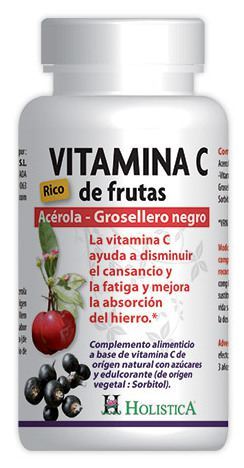 Hol&iacute;stica Vitamina C Frutas 60 Comprimidos