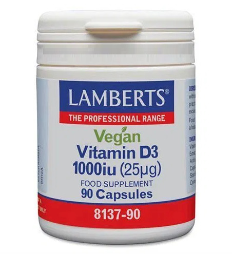 Vegan Vitamina D3 1000 Ui 90 C&aacute;psulas