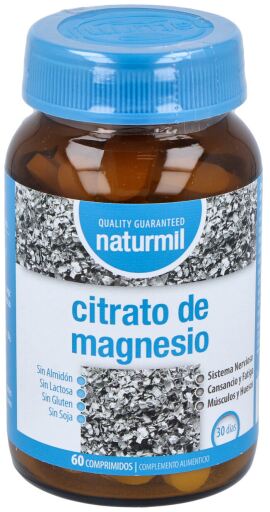 Naturmil Citrato de Magnesio 200mg 60 comp