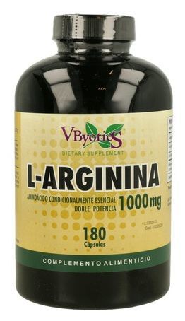Vbyotics L-Arginina 1000 Mg. 180 C&aacute;psulas
