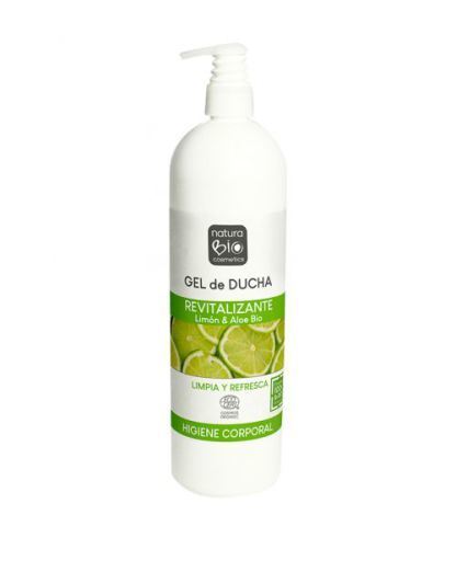 NaturaBIO Cosmetics Organic Lemon & Aloe Revitalizing Shower Gel 740 ml