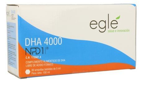 Egl&eacute; Dha 4000 Npd1 Astaxantina 30 Ampollas x 5 ml