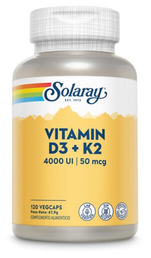 Vitamina D3 + K2 120 C&aacute;psulas