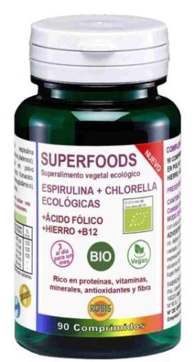 Robis Spirulina + Chlorella Bio 90 Tablets
