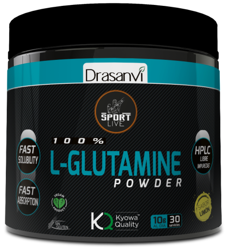 Drasanvi L-Glutamina Sabor Lim&oacute;n Sport live 300 gr