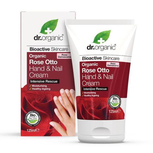 Dr. Organic Crema de Manos y U&ntilde;as Rose Otto 125 ml