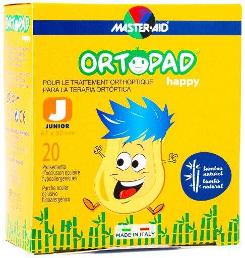 Ortopad Happy Junior Eye Patches 20 units