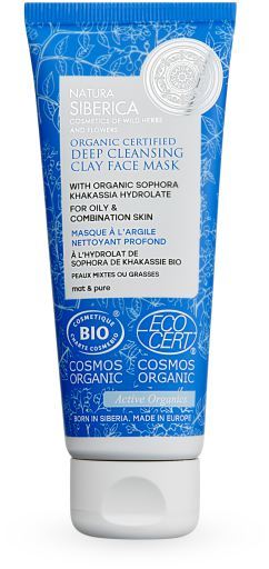 Natura Siberica Mascarilla de Arcilla Facial Limpieza Profunda 75 ml