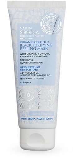 Natura Siberica Mascarilla Exfoliante Negra Purificante 75 ml
