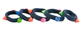 Bifull Elastic Pop Scrunchies with Triangles 5 Units