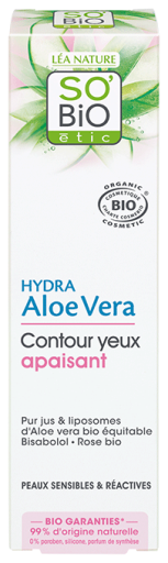 SO'BiO &eacute;tic Contorno de Ojos Calmante Bisabolol & Aloe Vera Bio 15 ml