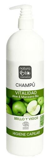 NaturaBIO Cosmetics Aloe Vera & Apple Vitality Shampoo 740 ml