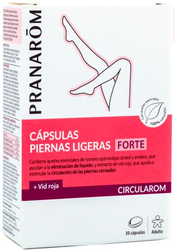 Pranarom Circularom Forte Comfort Light Legs 30 Capsules