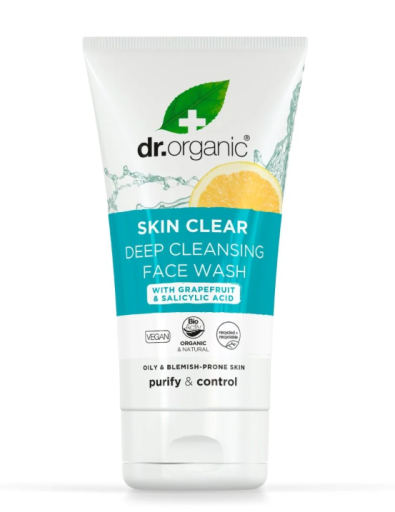 Dr. Organic Skin Clear Limpiador Facial para Piel Acneica o Manchas 125 ml