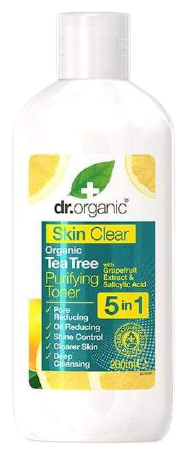 Dr. Organic Skin Clear T&oacute;nico purificante 5 in 1 200 ml
