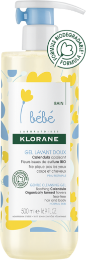 Klorane Beb&eacute; Gel limpiador Suave Soothing Calendula 500 ml