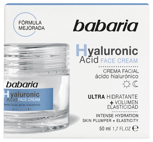 Babaria Crema Facial &Aacute;cido Hialur&oacute;nico 50 ml