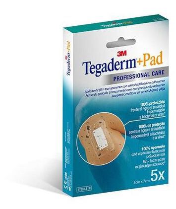 Tegaderm+Pad Ap&oacute;sitos 5x7cm 5 Unidades