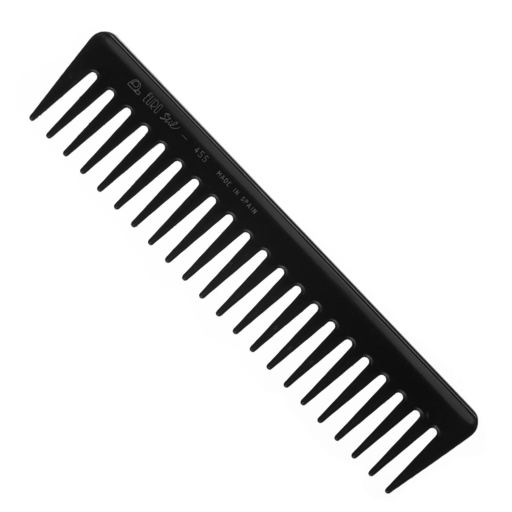 Eurostil Black Wicks Beater Comb 18 cm