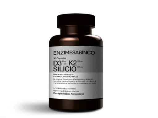 Complemento Alimenticio D3+K2+ Silicio 30 c&aacute;psulas