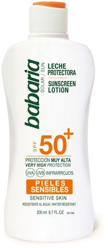 Babaria Leche Protector Solar para Pieles Sensibles SPF50