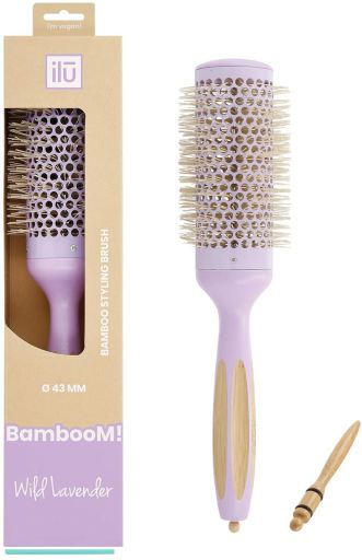 Tools For Beauty Cepillo Bamb&uacute; Redondo 43mm Lavanda Salvaje