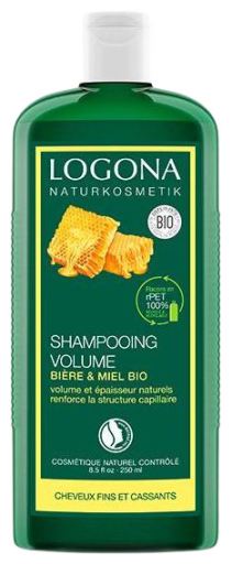 Logona Champ&uacute; Volumen Beer & Honey 250 ml
