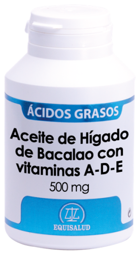 Equisalud Aceite H&iacute;gado De Bacalao Con Vitaminas A-D-E 500 mg