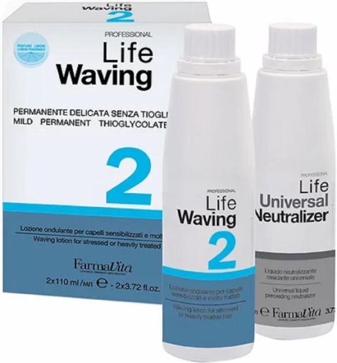 Life Waving 2 Loci&oacute;n Permanente Ondulante 2 x 110 ml