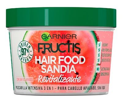 Fructis Mascarilla Hair Food 3 en 1 Sand&iacute;a Revitalizante 350 ml