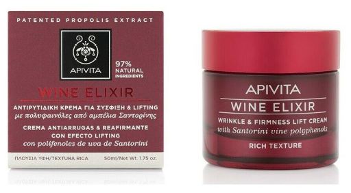 Apivita Wine Elixir wrinkle & firmness Crema de Textura Rica 50 ml