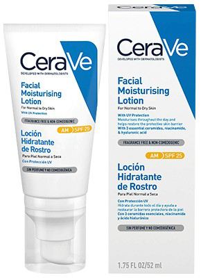 Cerave Loci&oacute;n Hidratante Facial SPF 25 52 ml
