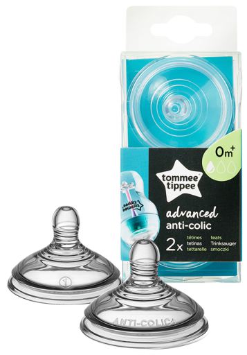 Tommee Tippee Advanced Anti-colic Baby Bottle Nipples 2 Units