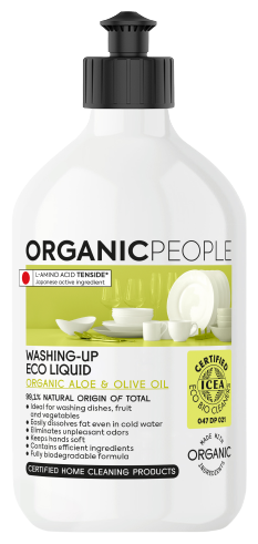 Organic People Organic Dishwashing Liquid Aloe and olive oil 500 ml