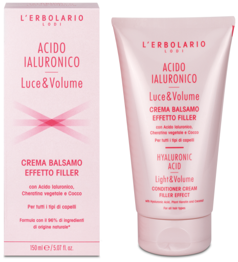 L'Erbolario Conditioner Cream Filling Effect Hyaluronic Acid Light & Volume 150 ml