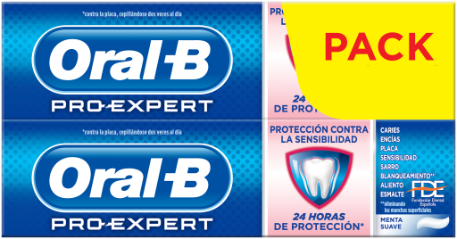 Oral-B Pack Pastas Dent&iacute;fricas Pro-Expert sensibilidad blanqueamiento 75 ml