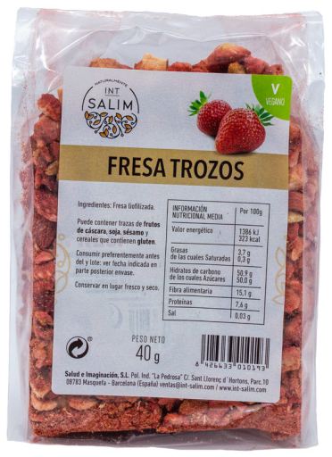 INT-SALIM Fresa en Trozos 40 gr