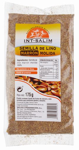 Semilla Lino Marr&oacute;n Molida 175 gr
