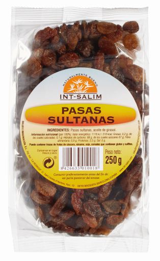 INT-SALIM Fruto Seco Pasas Sultanas 250 gr