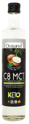 Drasanvi 100% pure coconut MCT oil C8 500 ml