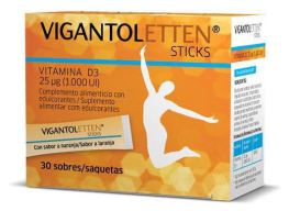 Merck Vigantoletten Vitamina D3 Sticks 30 Unidades